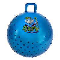 E21802              К-о Мяч-прыгун с ручкой и шипами. Размер: 65см