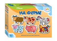 Напольный пазл-мозаика "На ферме" (Baby Step) (малые)