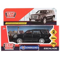 Машина металл "CADILLAC ESCALADE" 12см, открыв. двери, инерц, черный в кор. Технопарк в кор.2*36шт