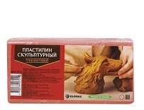 Пластилин " Глобус " 500г скульптурный, терракотовый