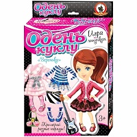 Одень куклу. "Наряды для Вероники" (на липучках)