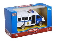 6404D           PS Машинка "Газ-3221"полиция. Размер: 12х7см