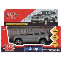 Машина металл "jeep grand cherokee" 12см, открыв. двери, инерц., серый в кор. Технопарк в кор.2*36шт