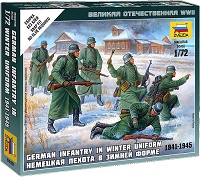 6198  фигуры  Немецкая пехота 1939-1942гг (зима) (1:72)