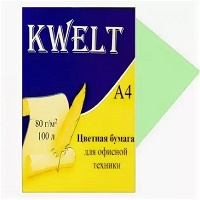 Бумага " KWELT " пастель А4 80г/м 100л салатовый