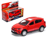 Машина металл "TOYOTA RAV4", длина 12см, открыв. двери, инерц., красный, в кор.Технопарк в кор2*36шт