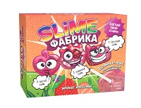 "Юный химик", арт.512, набор для опытов и экспериментов "Слайм фабрика" "Клубника"