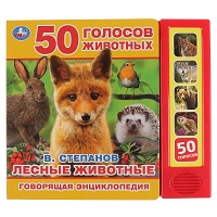 "Умка". Лесные животные В. Степанов (5 звук. кнопок, Говорящая энциклопедия). 200х175мм в кор.32шт