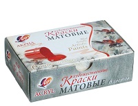 Набор акриловых красок " Луч " Матовая 6цв 20мл