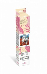 Алмазные узоры. Белая грация. 30*30см. Арт. 08389