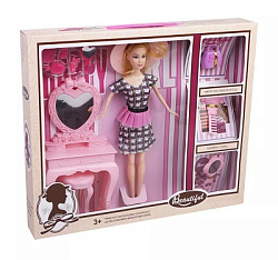 Игр. наб. "Модница", в компл. кукла 29 см., предм. 11 шт., кор.
