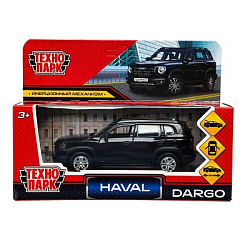 Машина металл HAVAL haval dargo,дл 12 см, дв,багаж,инер, черный, в кор. Технопарк в кор.2*36шт