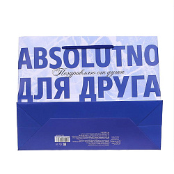Пакет ламинат горизонтальный «Absolutno для друга», MS 18 х 23 х 10 см 2924328