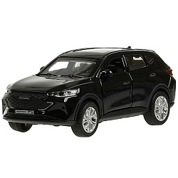 371218 Машина металл HAVAL "haval f7", длина 12 см, дв, багаж, инер, черный, в кор. Технопарк в кор.
