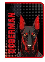 Папка для труда " Пчелка " А4 (325*230*25мм) ПТР-5 Doberman, молния вокруг, печать на пластике