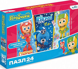 Геройчики. Пазл 24 эл. Глория, Генерал и Флай. 07919