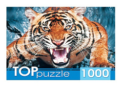 TOPpuzzle. ПАЗЛЫ 1000 элементов. ГИТП1000-2145 Грозный тигр