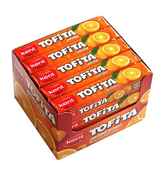 Жевательная конфета TOFITA (ТОФИТА) вкус АПЕЛЬСИНА (K-1002-12) 47гр*12 бл*20 шт