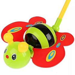 Каталка Бабочка №0376 с ручкой/пакет/57,5*20*25,5