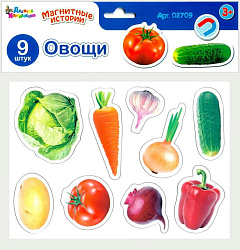 Магниты "Овощи". Серия Магнитные истории (европодвес, 4х20шт) арт.02709