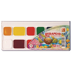 Краски акв. медовые ЛУЧ "Зоо" 12цв