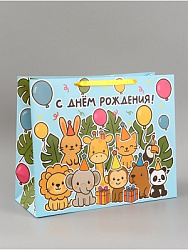 Пакет ламинированный «С Днём Рождения!», XL 49 × 40 × 19 см  3860969