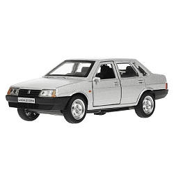 Машина металл LADA-21099 "СПУТНИК" 12 см, двер, баг, инерц, серебр мет, кор. Технопарк в кор.2*36шт