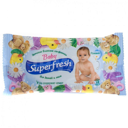 Superfresh салфетки влаж. BABY №15/Суперфреш