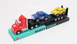 382224 Трейлер инерц с 2-мя машинками в ассорт 99A5-1 в пласт. в кор.2*48шт