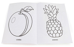 196726   "УМКА".ФРУКТЫ И ОВОЩИ. ПЕРВАЯ РАСКРАСКА.ФОРМАТ:215Х290ММ ОБЪЕМ:16 СТР. в кор.50шт