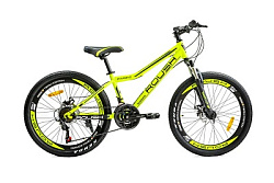 Велосипед горный ROUSH 24MD240-4 зеленый лимонный глянцевый