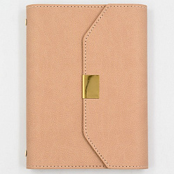 Ежедневник А6 иск.кожа100л NUANCE КАППУЧИНО клетка арт.26232 (1/60шт)