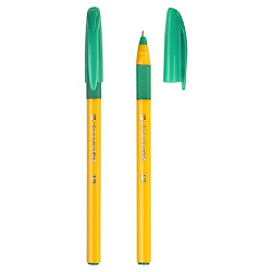 Ручка шариковая " Феникс " зеленая 1,0мм, трёхгранная, чернила пониженой вязкости, игольчатый пишущи