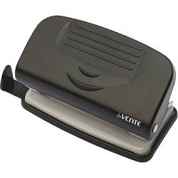 Дырокол на 10л " deVente " Stripe металл/пластик, встроенная линейка со шкалой, съемный поддон для к