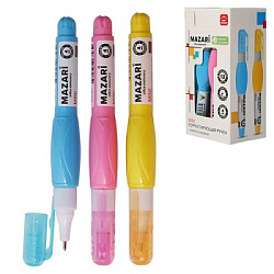 Корректирующая ручка " Mazari " Mini 4мл, на спиртовой основе, с металлическим наконечником, морозоу
