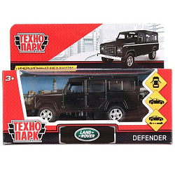 271521   Машина металл LAND ROVER DEFENDER 12см, открыв. двери, инерц, черный, в кор. Технопарк в ко