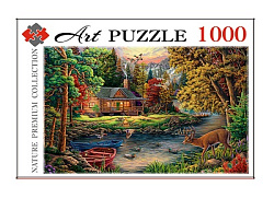 Artpuzzle. ПАЗЛЫ 1000 элементов. УЮТНЫЙ ДОМИК У РЕКИ (Арт. Ф1000-0569)