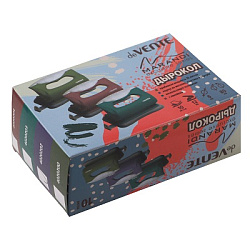 Дырокол на 10л " deVente " Marandi пластиковый, противоскользящая каучуковая вставка, встроенная лин