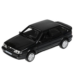 Машина металл LADA -2114 "SAMARA", 12 см, двери, багаж, инерц., черный, кор. Технопарк в кор.2*36шт