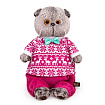 Ks22-220 Игрушка Кот Басик в зимней пижаме