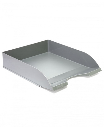 Лоток для бумаг горизонтальный Стамм "Дельта", серый