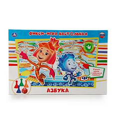 217688   НАСТОЛЬНАЯ ИГРА-ХОДИЛКА "УМКА" ФИКСИКИ. АЗБУКА В РУСС. КОР. в кор.20шт