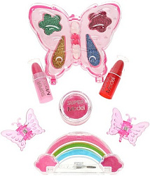 Косметика ДЛЯ ДЕВОЧЕК тени с блестками, помада, блески МИЛАЯ ЛЕДИ в кор.2*96шт