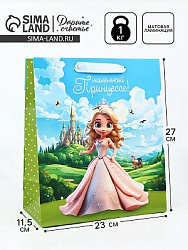 Пакет ламинированный «Принцесса», ML 23×11.5×27 см