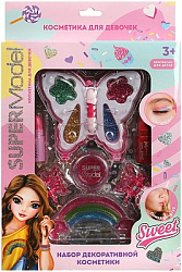 Косметика ДЛЯ ДЕВОЧЕК тени с блестками, помада, блески МИЛАЯ ЛЕДИ в кор.2*96шт