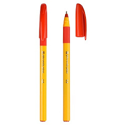 Ручка шариковая " Феникс " красная 1,0мм, трёхгранная, чернила пониженой вязкости, игольчатый пишущи