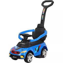 Каталка-толокар №908-3 с родительской ручкой и ограничителями/свет,звук/коробка/67*30*33