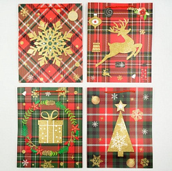 Пакет НОВОГОДНЕЕ ЧУДО глиттер 30*41,5*12см арт.635A  (1/12/360шт)