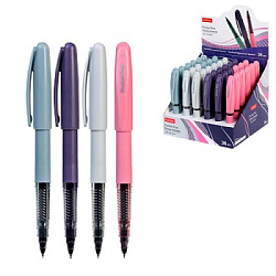 Ручка гелевая " Hatber " Pocket черная 0,5мм, толщина письма 0,25мм, игольчатый пишущий узел, цветно