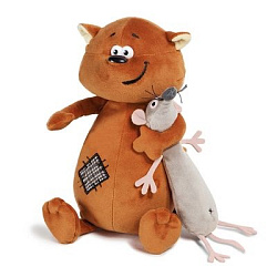 Мягкие Игрушки Мягкая Игрушка ДуRашки, Котэ и Мышка, 25 см, в Коробке